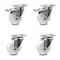 Service Caster 4 Inch Nylon Wheel Swivel Top Plate Caster Total Lock Brakes SCC, 2PK SCC-TTL20S414-NYS-2-S-2 - alternate 2